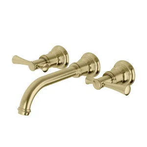 Phoenix Cromford Basin / Bath Wall Set Brushed Gold by PHOENIX, a Bathroom Taps & Mixers for sale on Style Sourcebook