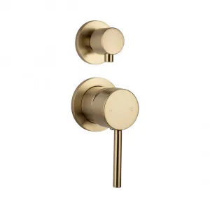 Elysian Shower Top Diverter - Brushed Brass by ABI Interiors Pty Ltd, a Bathroom Taps & Mixers for sale on Style Sourcebook