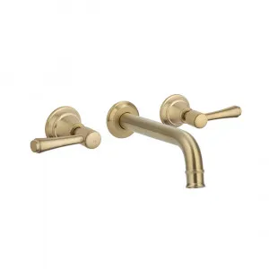 Kingsley Assembly Taps & Spout Set - Brushed Brass by ABI Interiors Pty Ltd, a Bathroom Taps & Mixers for sale on Style Sourcebook