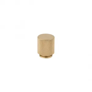 Tezra Textured Cabinetry Knob Round - Brushed Brass by ABI Interiors Pty Ltd, a Cabinet Hardware for sale on Style Sourcebook