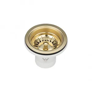 Sink Basket Waste - Brushed Brass by ABI Interiors Pty Ltd, a Traps & Wastes for sale on Style Sourcebook