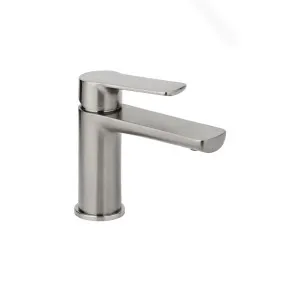 Alano Basin Mixer - Brushed Nickel by ABI Interiors Pty Ltd, a Bathroom Taps & Mixers for sale on Style Sourcebook