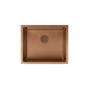 Seba Single Sink 550mm (Deep) - Brushed Copper by ABI Interiors Pty Ltd, a Kitchen Sinks for sale on Style Sourcebook