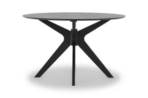 Starburst Round Dining Table, Solid Timber Legs, Black, by Lounge Lovers by Lounge Lovers, a Dining Tables for sale on Style Sourcebook