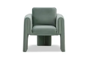 Alona Modern Armchair, Green Luxe Velvet Upholstery, by Lounge Lovers by Lounge Lovers, a Chairs for sale on Style Sourcebook
