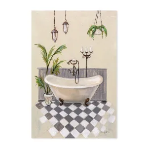 Grey Cottage Bathroom, Style A , By Silvia Vassileva by Gioia Wall Art, a Prints for sale on Style Sourcebook