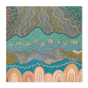 New Beginnings , By Domica Hill by Gioia Wall Art, a Aboriginal Art for sale on Style Sourcebook