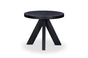 Galaxy Modern Side Table, Black Solid Oak, by Lounge Lovers by Lounge Lovers, a Side Table for sale on Style Sourcebook