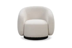 Billie Modern Armchair, Ivory Shearling Fabric, by Lounge Lovers by Lounge Lovers, a Chairs for sale on Style Sourcebook