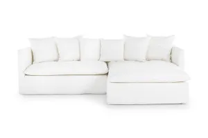 Santa Monica Coastal Right-Hand Fabric Sofa, White, by Lounge Lovers by Lounge Lovers, a Sofas for sale on Style Sourcebook