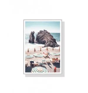 Coastal Beach Day Wall Art Canvas 4 sizes available 50cm x 70cm by Luxe Mirrors, a Artwork & Wall Decor for sale on Style Sourcebook