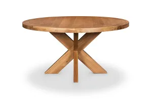 Galaxy Round Modern Dining Table, Solid Oak, by Lounge Lovers by Lounge Lovers, a Dining Tables for sale on Style Sourcebook