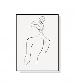 One Line Woman Back Wall Art Canvas 4 sizes available 70cm x 50cm by Luxe Mirrors, a Artwork & Wall Decor for sale on Style Sourcebook