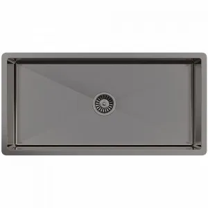 Buildmat Brushed Gunmetal Seville 900x450 XXLarge Single Bowl Sink by Buildmat, a Kitchen Sinks for sale on Style Sourcebook