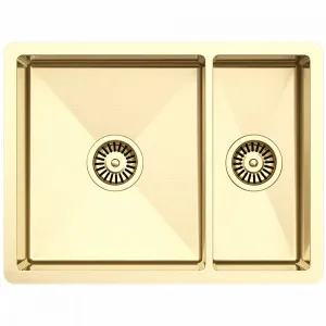 Buildmat Brushed Brass Gold Clara 595x450 Single & Mini Bowl Sink by Buildmat, a Kitchen Sinks for sale on Style Sourcebook