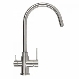 Buildmat Fleta Brushed Stainless Steel 3 Way Filter Water Tap by Buildmat, a Kitchen Taps & Mixers for sale on Style Sourcebook