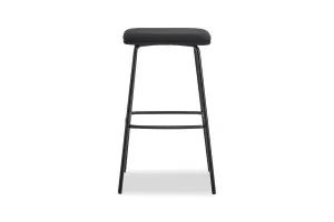 Mia 75cm Bar Stool, Black Polyester Upholstery, by Lounge Lovers by Lounge Lovers, a Bar Stools for sale on Style Sourcebook