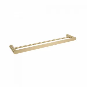 Buildmat Ascari Brushed Brass Gold 600 Double Towel Rail by Buildmat, a Towel Rails for sale on Style Sourcebook