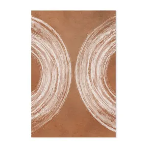 Abstract Curves Terracotta , By Dear Musketeer Studio by Gioia Wall Art, a Prints for sale on Style Sourcebook