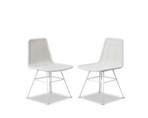 Xavier Dining Chair - Set of 2 - White by Mocka, a Dining Chairs for sale on Style Sourcebook