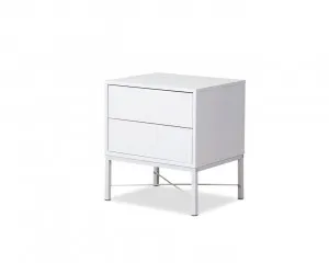 Nyla Bedside Table - White by Mocka, a Bedside Tables for sale on Style Sourcebook
