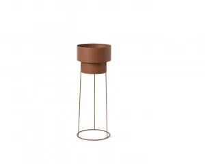 Constance Metal Plant Stand - Terracotta - Tall by Mocka, a Plant Holders for sale on Style Sourcebook