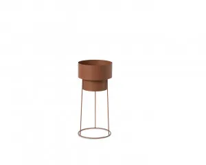 Constance Metal Plant Stand - Terracotta - Short by Mocka, a Plant Holders for sale on Style Sourcebook