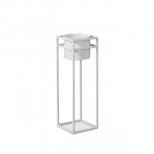 Brent Metal Plant Stand White - Tall by Mocka, a Plant Holders for sale on Style Sourcebook