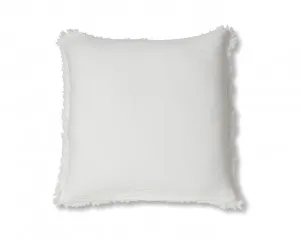 Molly Fringed Cotton Euro Cushion - Ivory by Mocka, a Cushions, Decorative Pillows for sale on Style Sourcebook