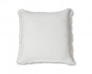 Molly Fringed Cotton Throw Cushion - Ivory by Mocka, a Cushions, Decorative Pillows for sale on Style Sourcebook