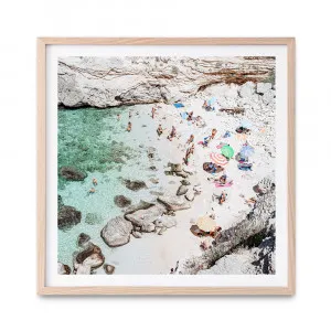 Salento Beach Day Swims II (Square) Photo Art Print by The Print Emporium, a Prints for sale on Style Sourcebook