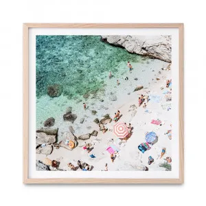 Salento Beach Day Swims I (Square) Photo Art Print by The Print Emporium, a Prints for sale on Style Sourcebook