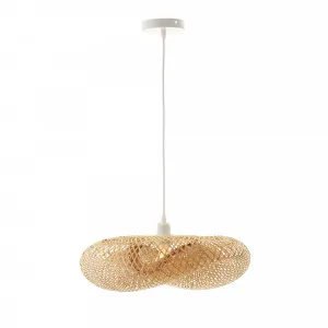 Nora Living Warp Pendant Light (E27) Bamboo by Nora Living, a Pendant Lighting for sale on Style Sourcebook