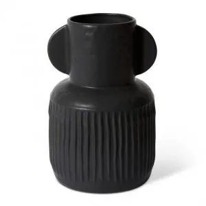 Myla Vase Black - 31cm by James Lane, a Vases & Jars for sale on Style Sourcebook