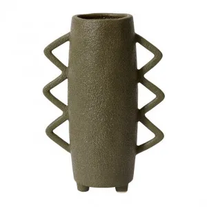 Ximena Vase Dark Olive - 39cm by James Lane, a Vases & Jars for sale on Style Sourcebook