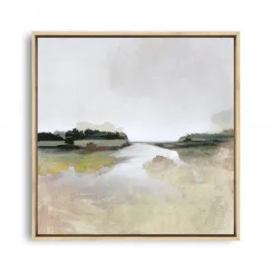 Gold Lake View (Square) Canvas Print by The Print Emporium, a Prints for sale on Style Sourcebook