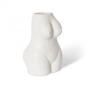 Aaliyah Vase White - 29cm by James Lane, a Vases & Jars for sale on Style Sourcebook