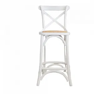 CARTER' Rattan Cross-Back Kitchen Stool by Style My Home, a Bar Stools for sale on Style Sourcebook