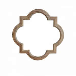 QuatreFoil Wood Mirror 90cm by Style My Home, a Mirrors for sale on Style Sourcebook
