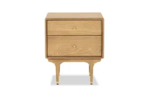 Manhattan Mid Century Bedside Table, Oak, by Lounge Lovers by Lounge Lovers, a Bedside Tables for sale on Style Sourcebook