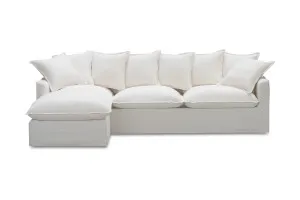 Venice Coastal Left-Hand Chaise Sofa, White, by Lounge Lovers by Lounge Lovers, a Sofas for sale on Style Sourcebook