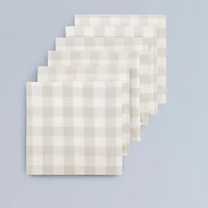 Canningvale Cucina Gingham Napkin 6 Pack - Black, 100% Cotton by Canningvale, a Napkins for sale on Style Sourcebook