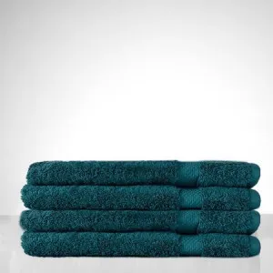 Canningvale Royal Splendour Hand Towel - Oceano Teal, Combed Cotton by Canningvale, a Towels & Washcloths for sale on Style Sourcebook