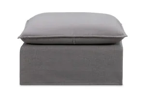 Venice Coastal Ottoman, Light Grey, by Lounge Lovers by Lounge Lovers, a Ottomans for sale on Style Sourcebook