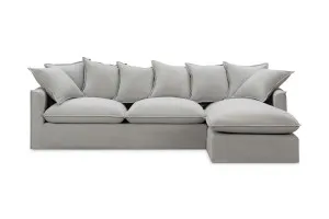 Venice Coastal Right-Hand Chaise Sofa, Grey, by Lounge Lovers by Lounge Lovers, a Sofas for sale on Style Sourcebook