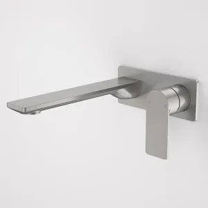 Caroma Urbane II 220mm Lead Free Wall Basin/Bath Mixer Rectangle Gunmetal by Caroma, a Bathroom Taps & Mixers for sale on Style Sourcebook