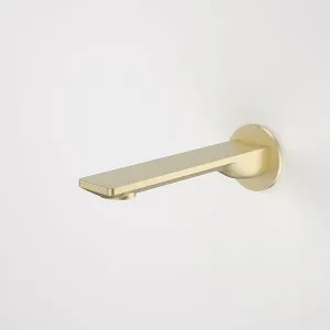 Caroma Urbane II Low Lead Round 180mm Basin/Bath Outlet Brushed Brass by Caroma, a Bathroom Taps & Mixers for sale on Style Sourcebook