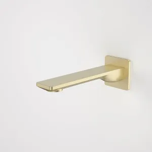 Caroma Urbane II Low Lead Square 180mm Basin/Bath Outlet Brushed Brass by Caroma, a Bathroom Taps & Mixers for sale on Style Sourcebook