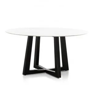 Zodiac 1.5m Round Marble Dining Table - Black by Interior Secrets - AfterPay Available by Interior Secrets, a Dining Tables for sale on Style Sourcebook