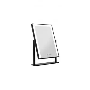 Rebellim Hollywood Tabletop LED Dressing Standing Mirror - Black by Interior Secrets - AfterPay Available by Interior Secrets, a Mirrors for sale on Style Sourcebook